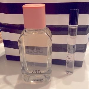 NWOT Zara Fields at nightfall eau de parfum 3.4 oz + 0.34oz rollerball